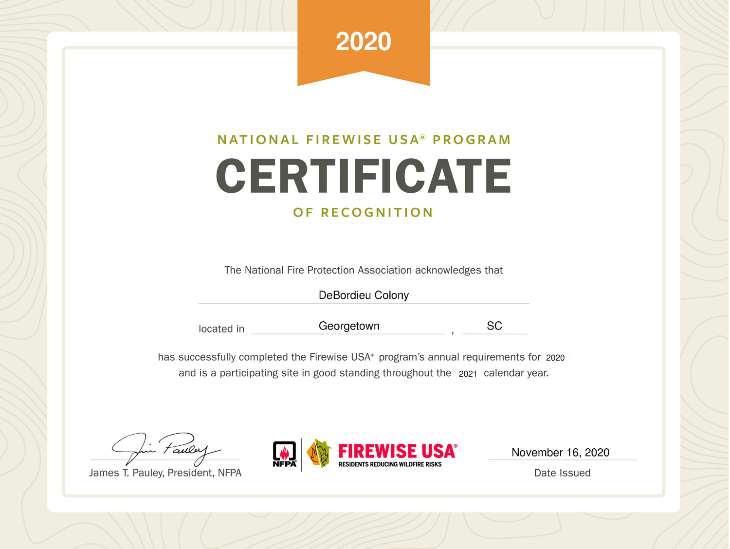 2024 Firewise USA status awarded